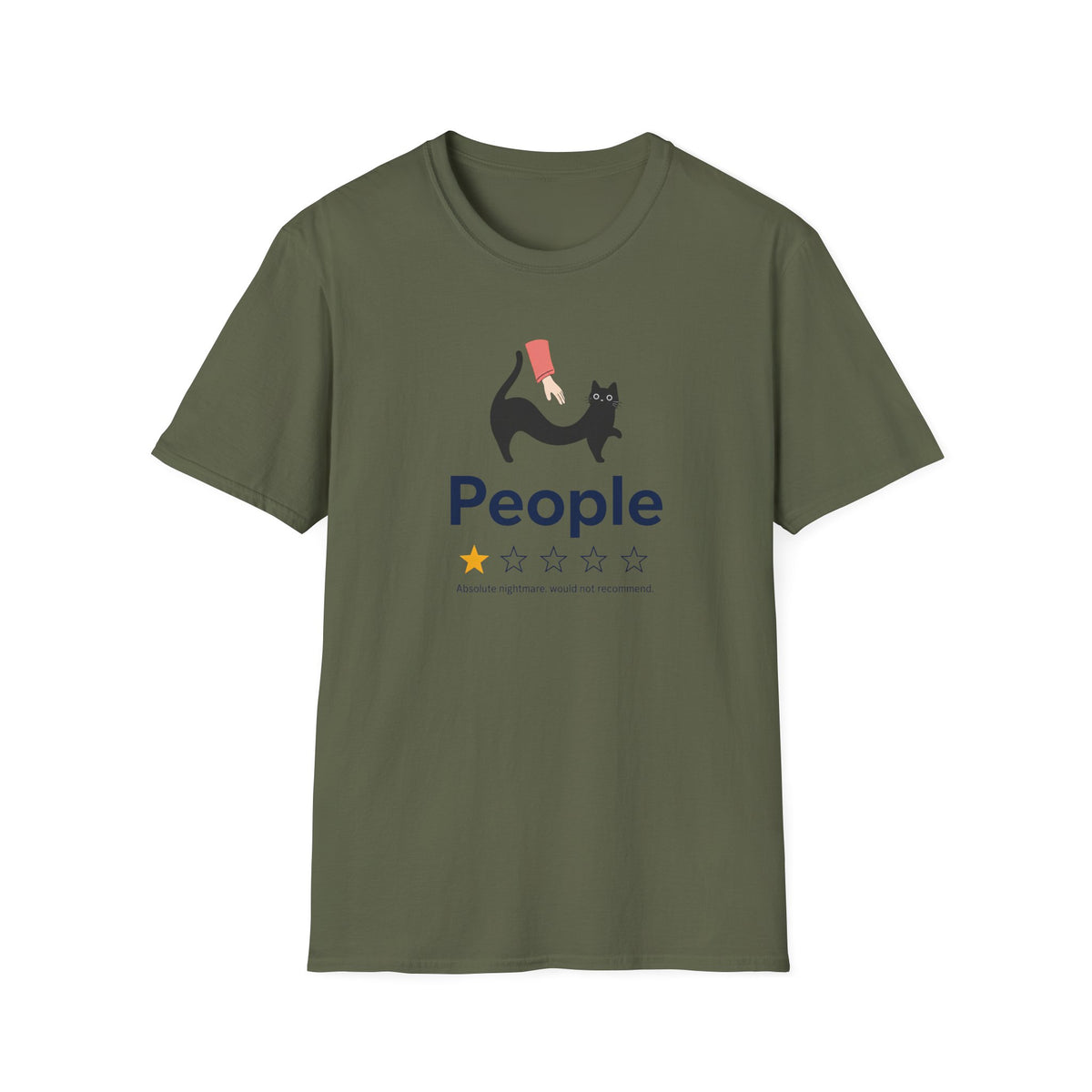 T-shirt Chat antisocial