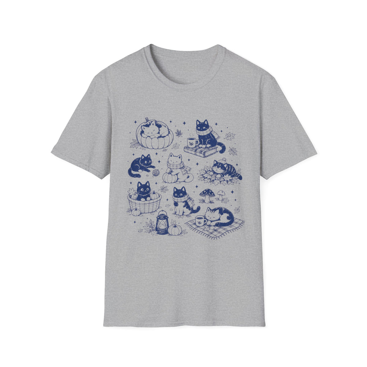 T-shirt Chats bleus