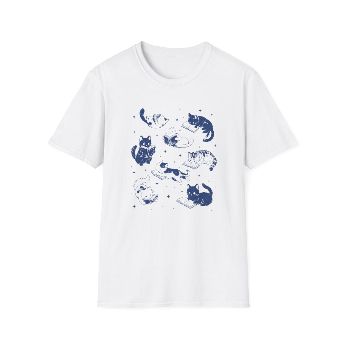 T-shirt Chats célestes bleus