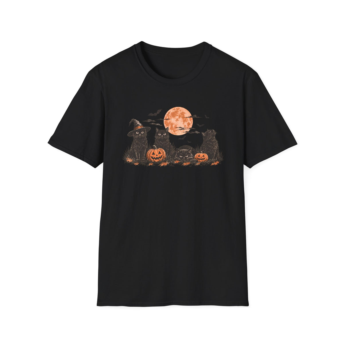 T-shirt Chats sorciers d’Halloween
