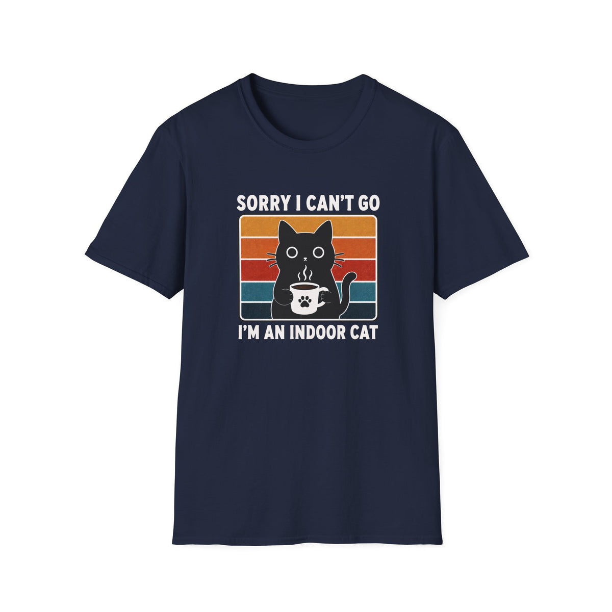 T-shirt Chat d’intérieur rétro 70s