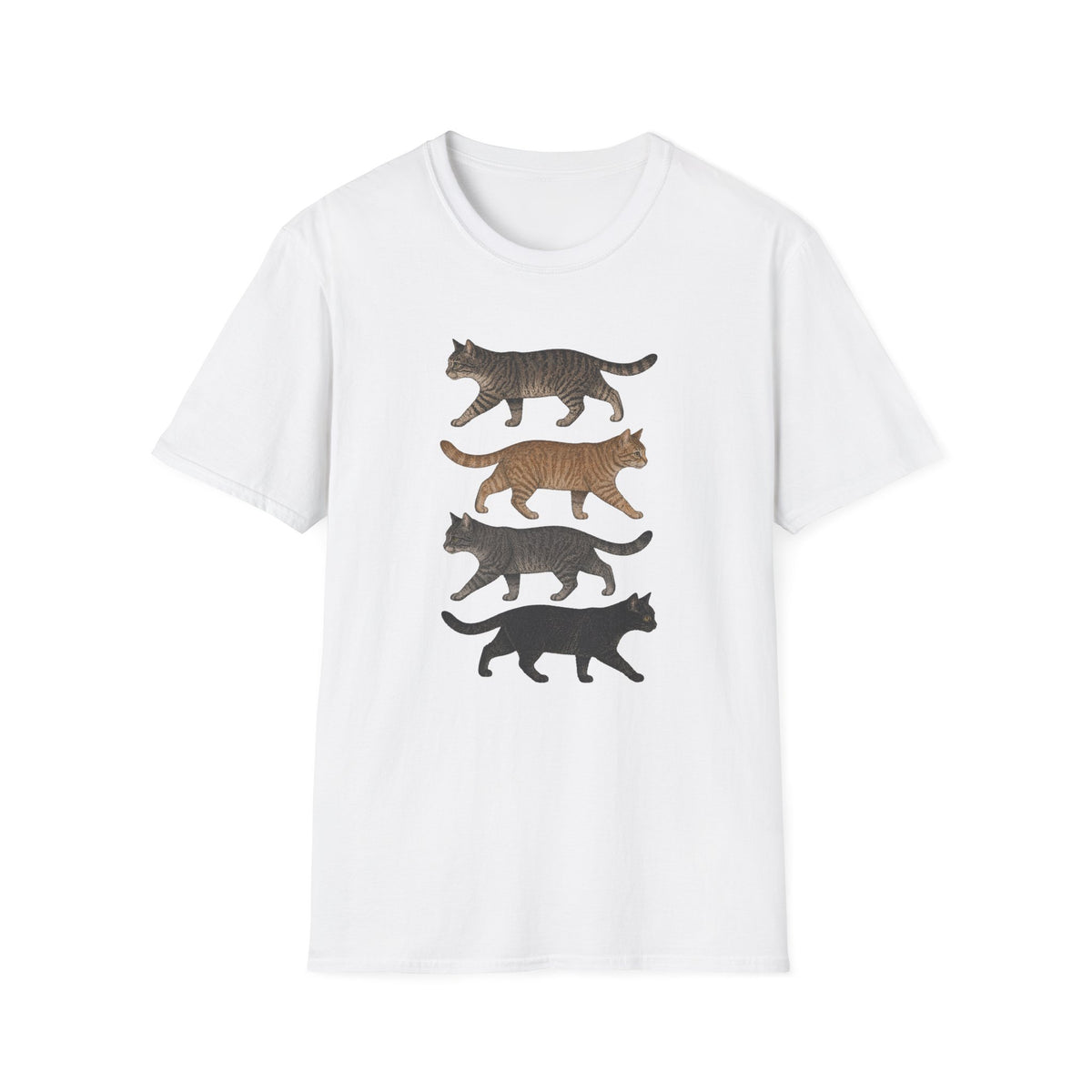 T-shirt Parade de chat vintage