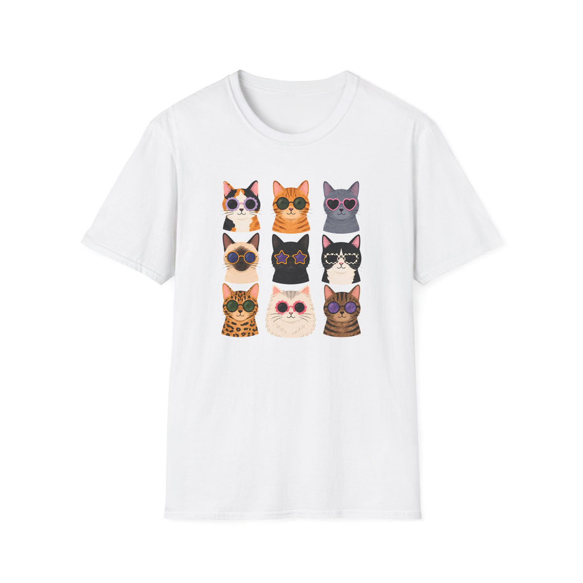 T-shirt Tribu de chats rétro