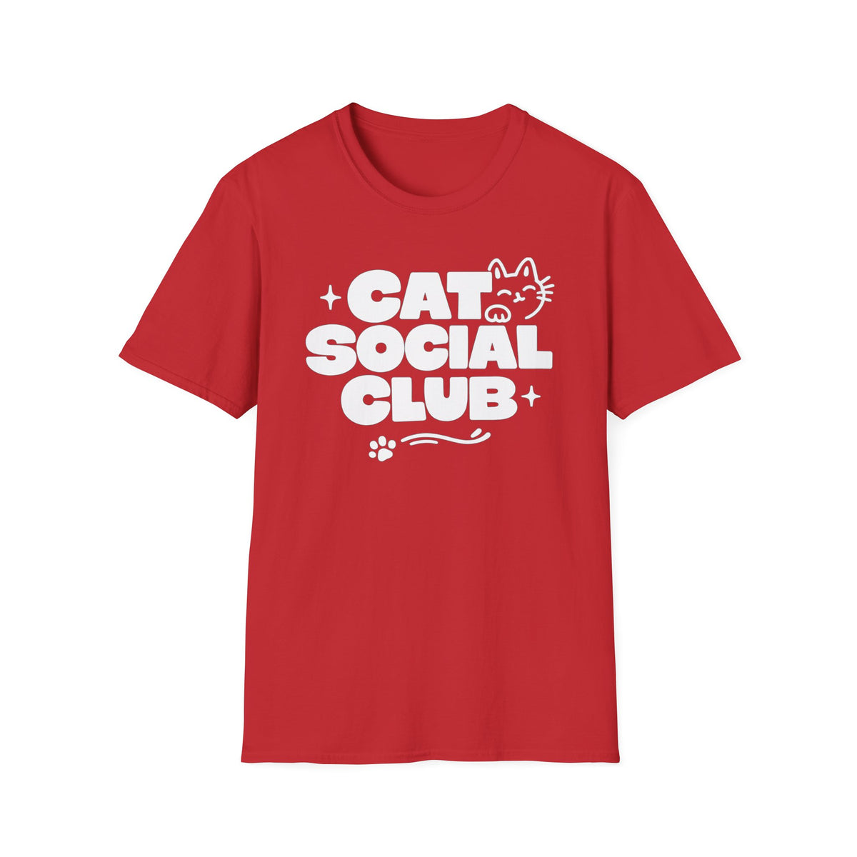 T-shirt Cat social Club graphique