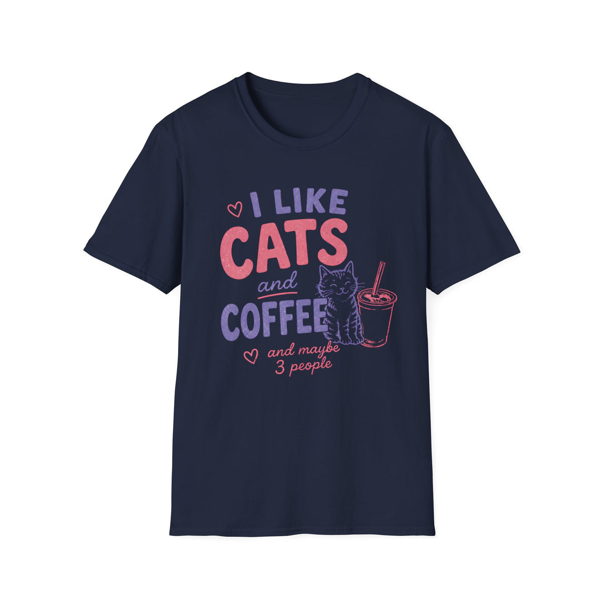 T-shirt Introverti chats & café