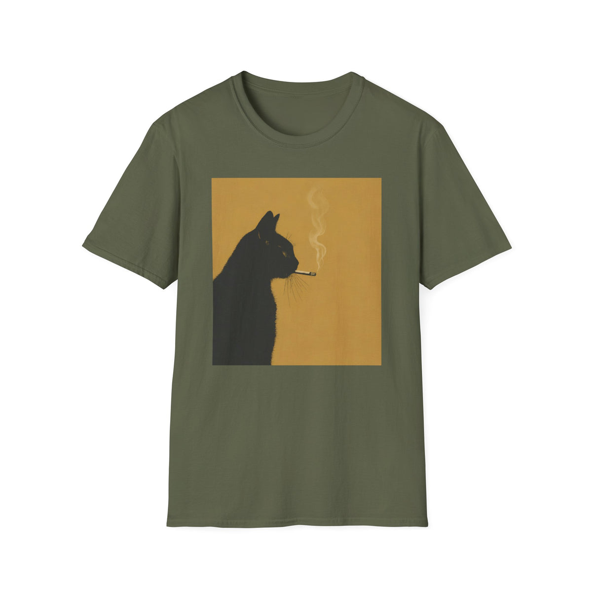 T-shirt Chat fumeur rétro