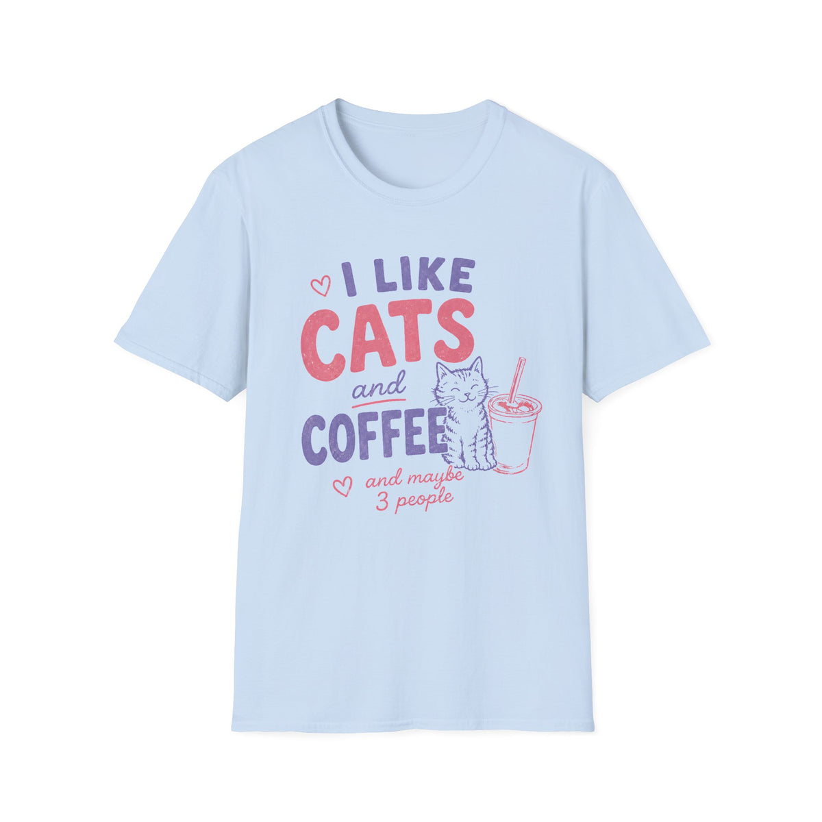 T-shirt Introverti chats & café