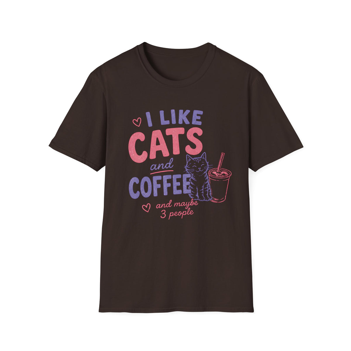 T-shirt Introverti chats & café