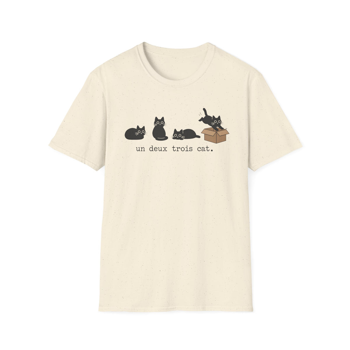 T-shirt « Un deux trois cat » Carton
