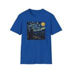 T-shirt Chat Nuit étoilée Van Gogh