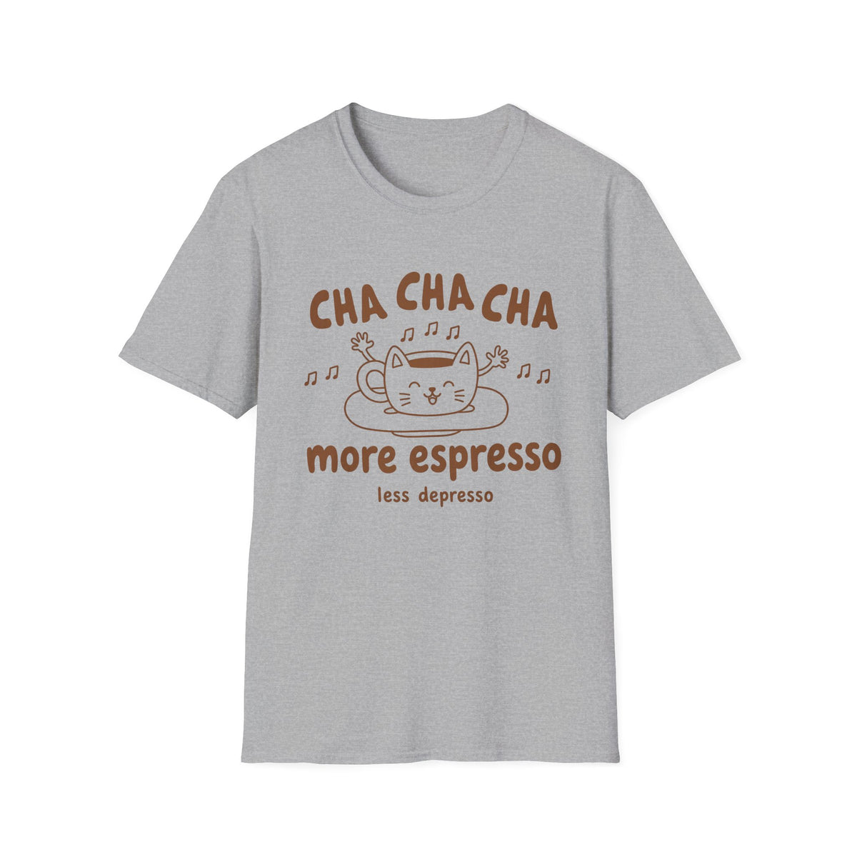 T-shirt Chat espresso