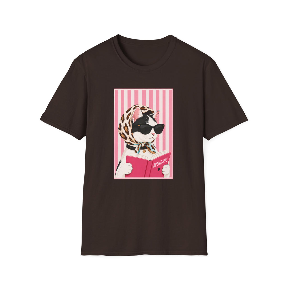 T-shirt Chat lectrice chic