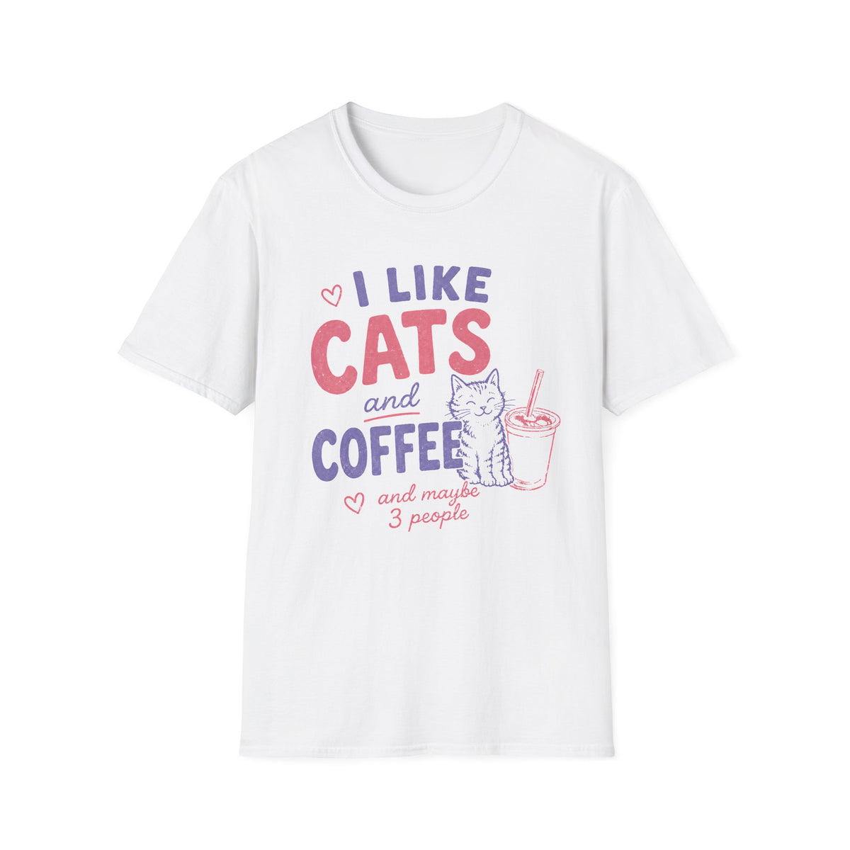 T-shirt Introverti chats & café
