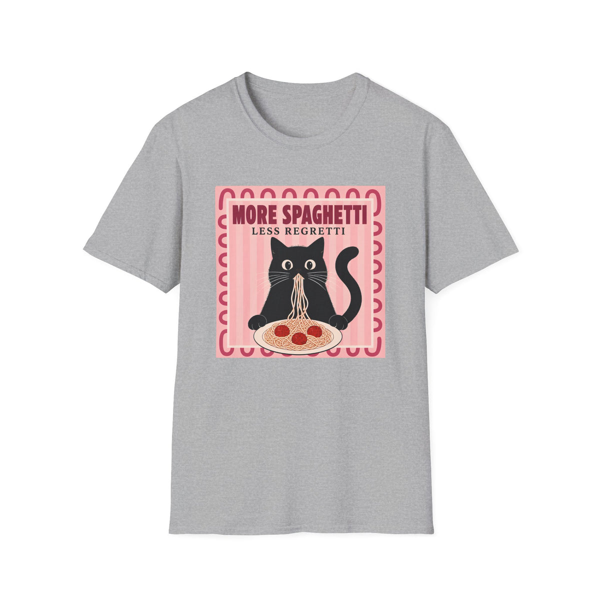 T-shirt Chat foodie italien