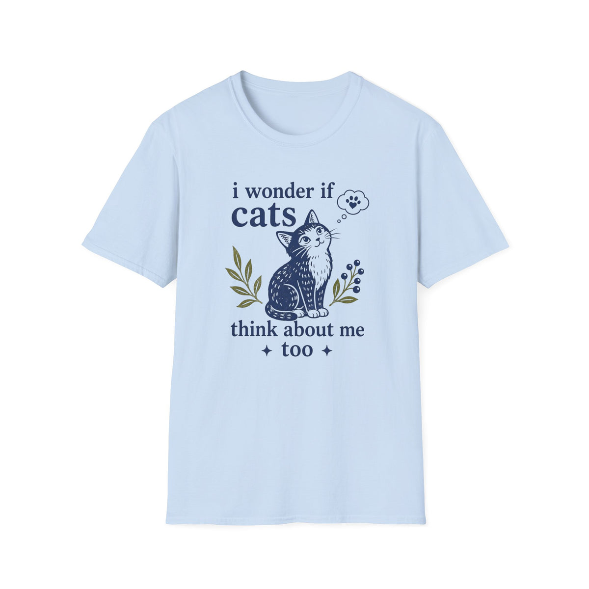 T-shirt Chat penseur vintage