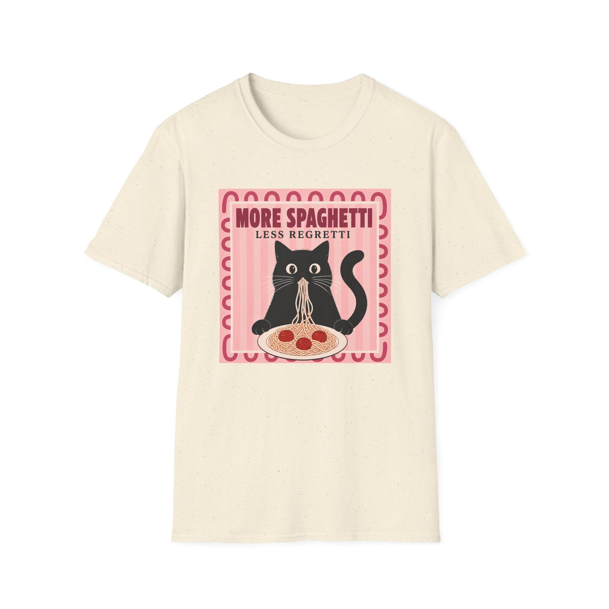 T-shirt Chat foodie italien
