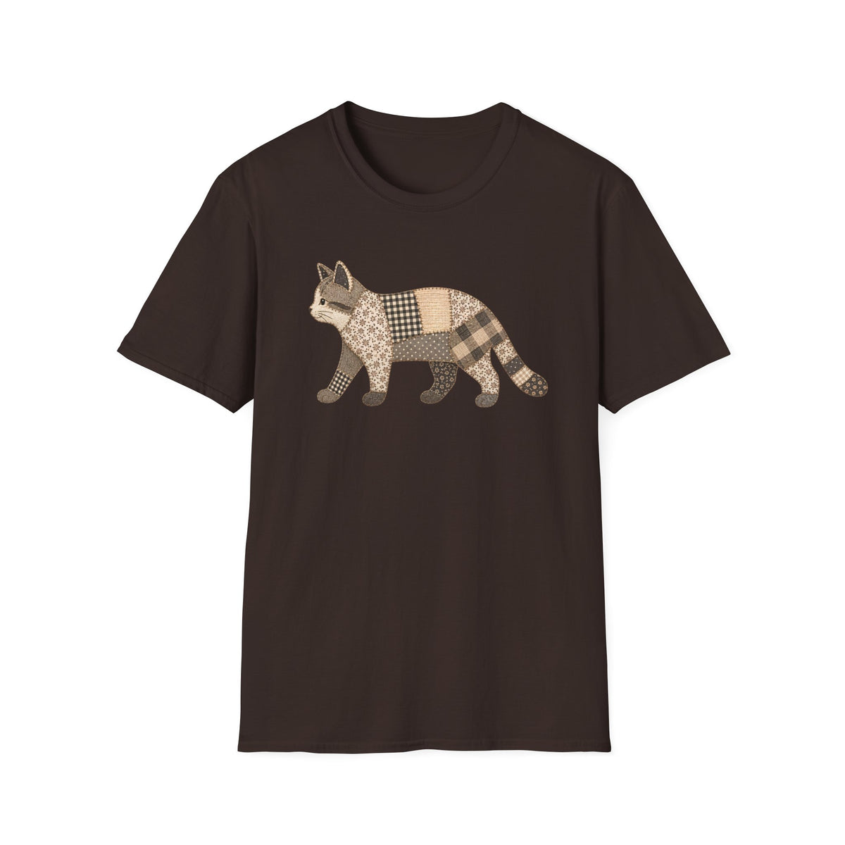T-shirt Chat patchwork