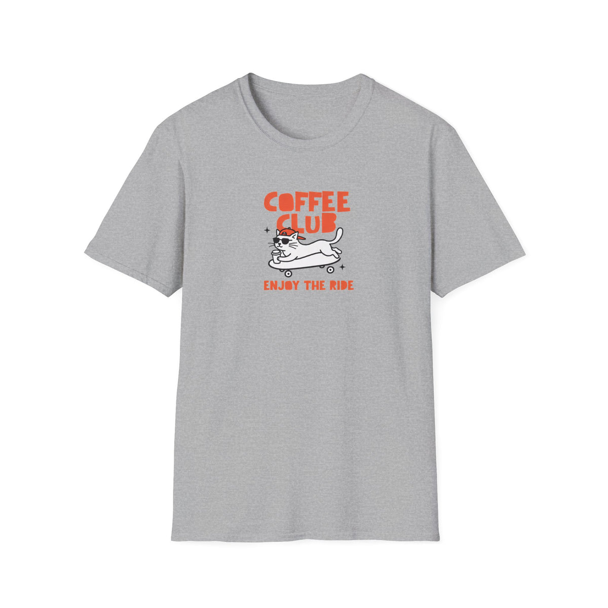 T-shirt Chat skateur Coffee Club