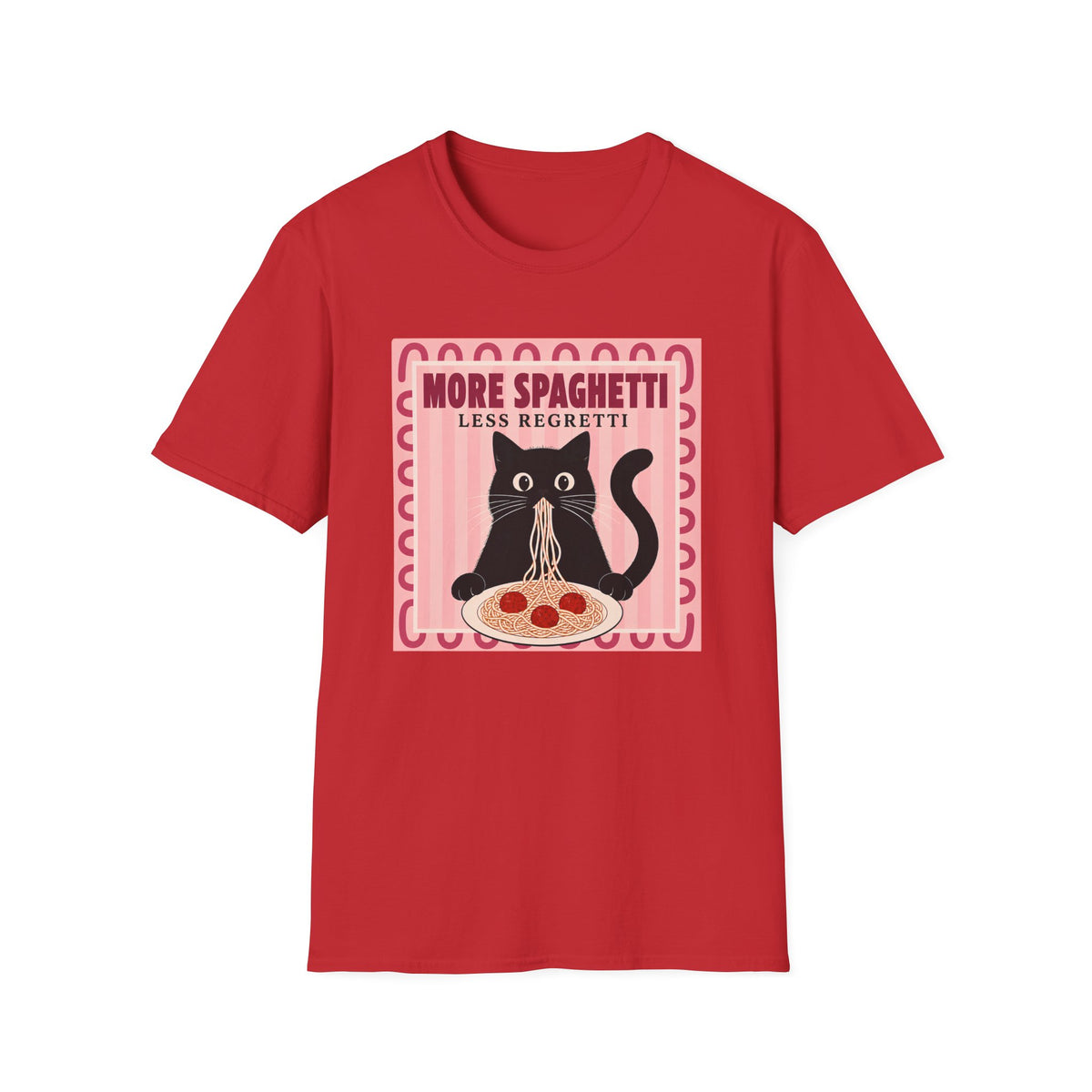 T-shirt Chat foodie italien