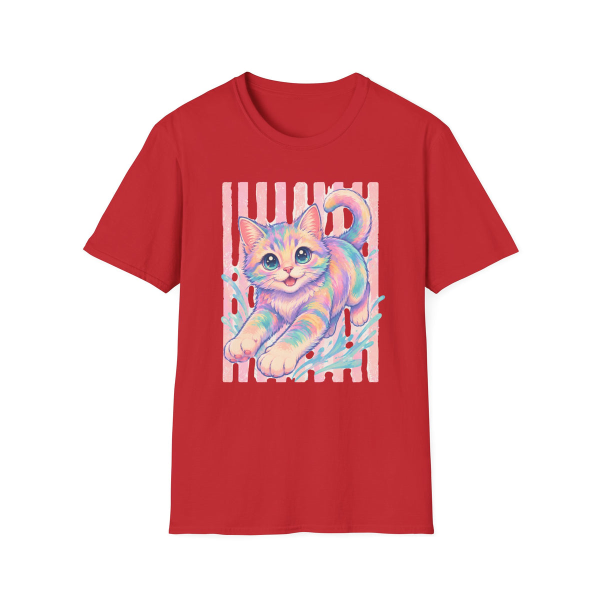 T-shirt Chaton pastel retro