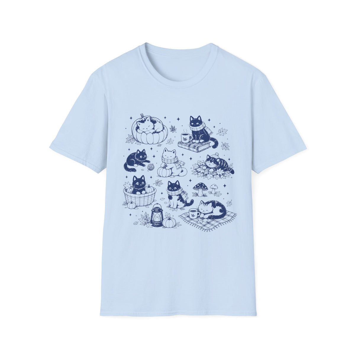 T-shirt Chats bleus