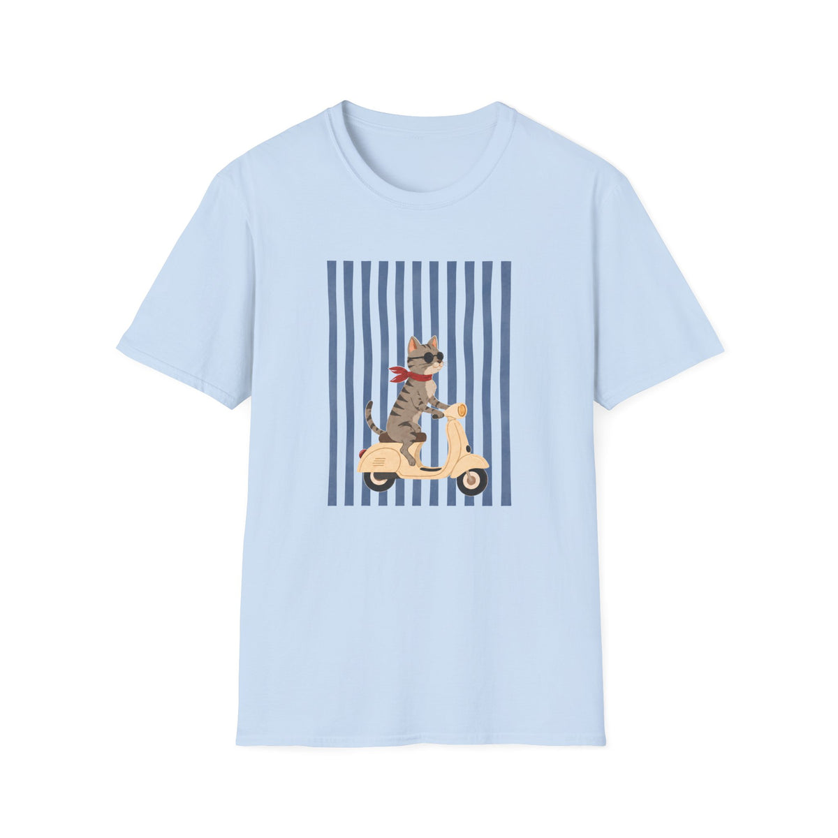T-shirt chat Scooter Riviera