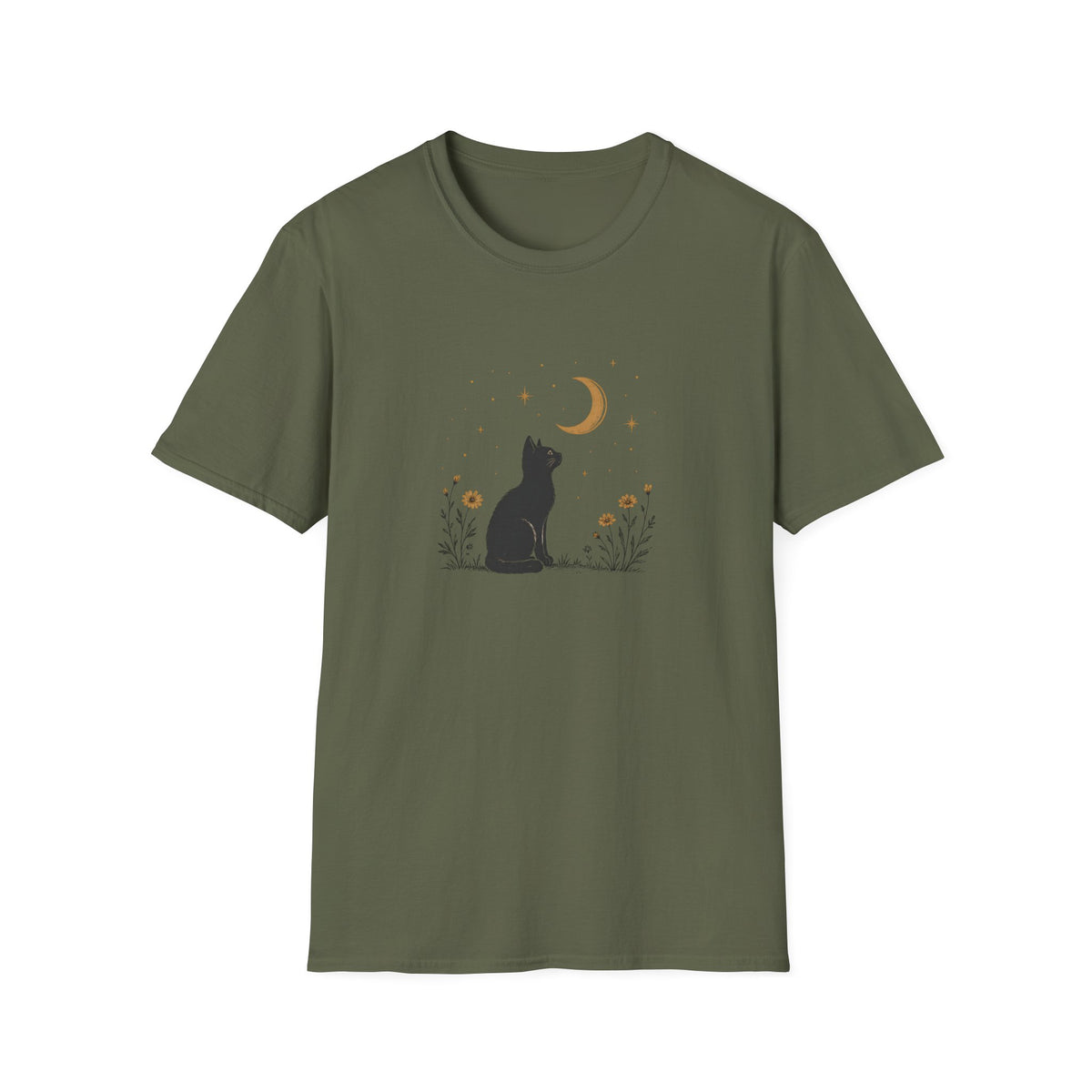 T-shirt Chat lune