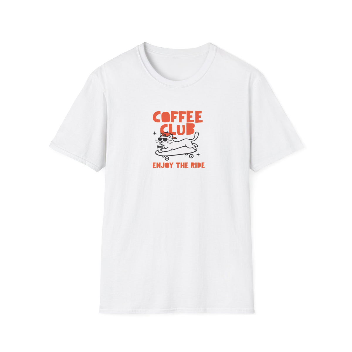 T-shirt Chat skateur Coffee Club