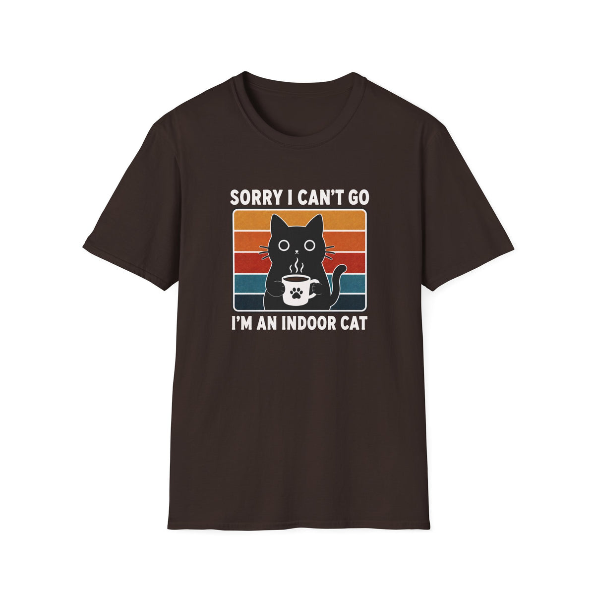 T-shirt Chat d’intérieur rétro 70s