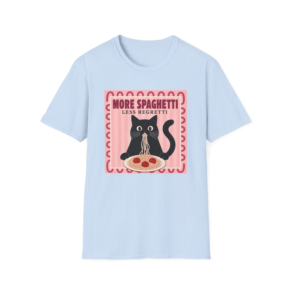 T-shirt Chat foodie italien