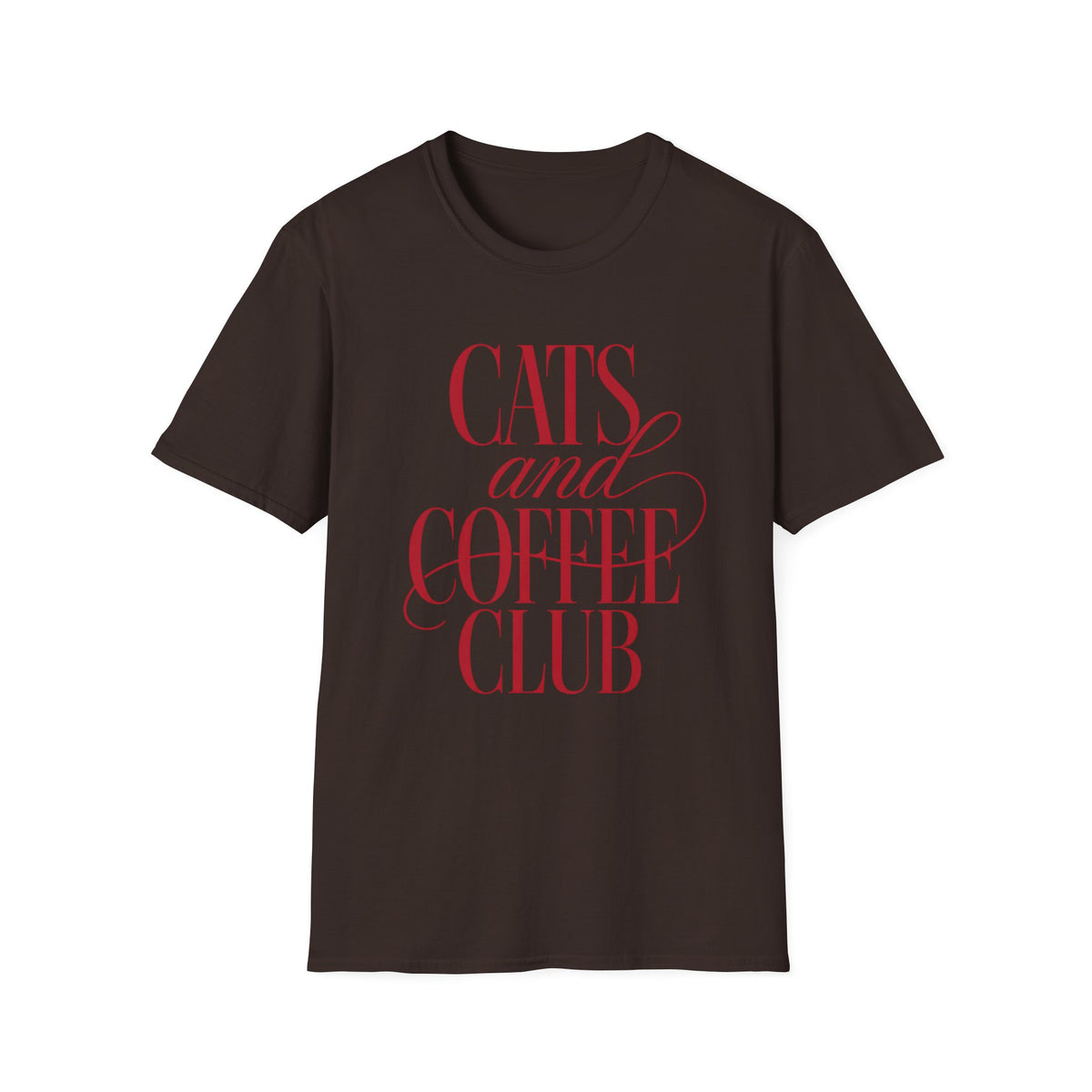 T-shirt Cats and Coffee Club rétro