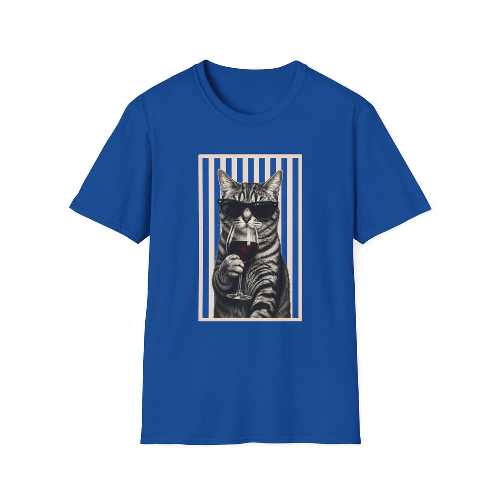 T-shirt Chat vin vintage
