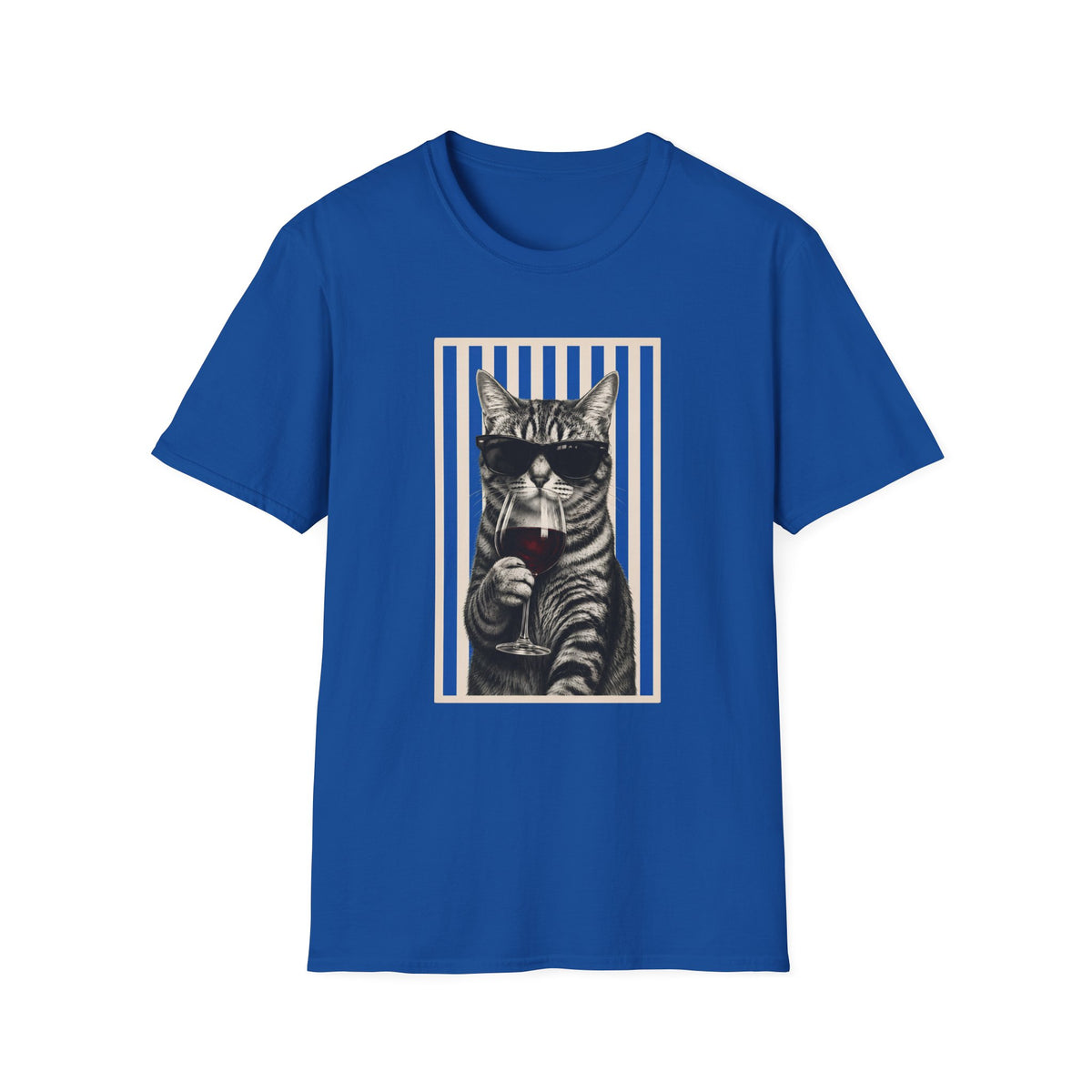 T-shirt Chat vin vintage