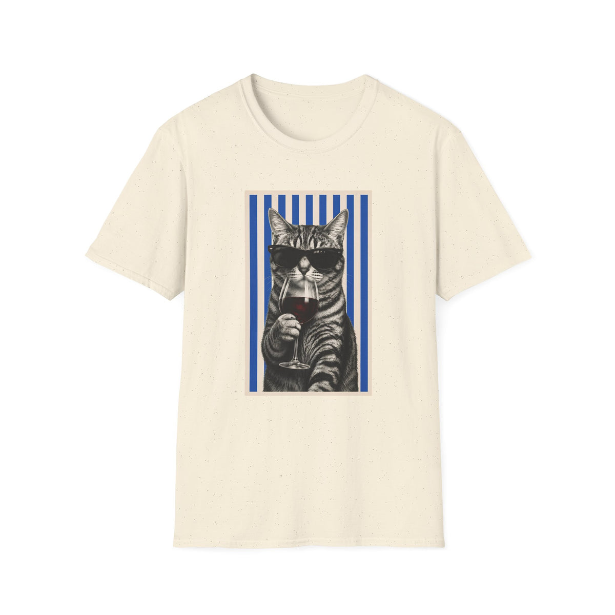 T-shirt Chat vin vintage