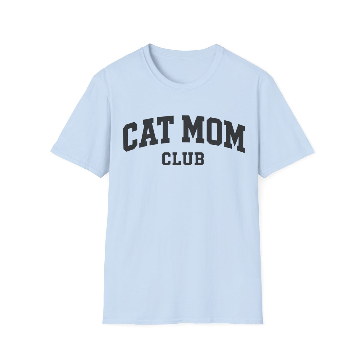 T-shirt Cat mom club varsity