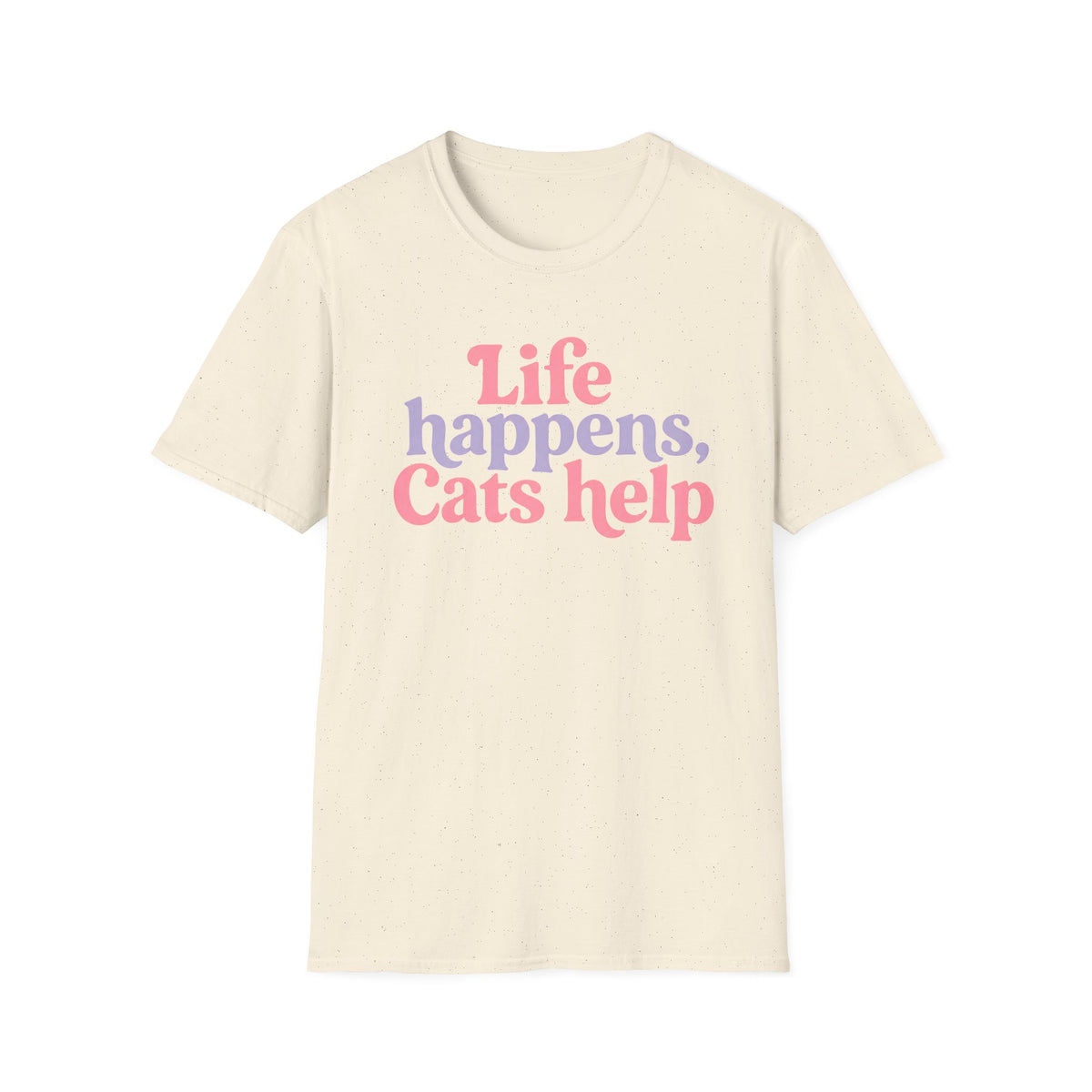 T-shirt Chats réconfort typographie