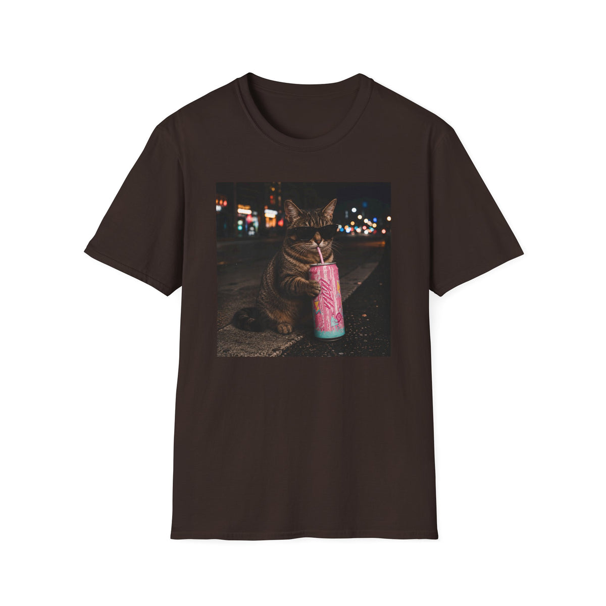 T-shirt Chat noctambule
