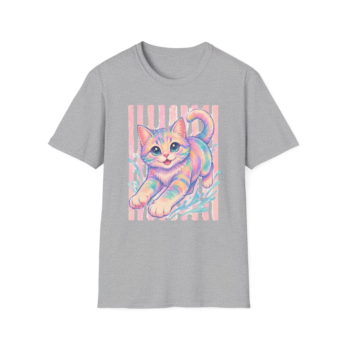 T-shirt Chaton pastel retro