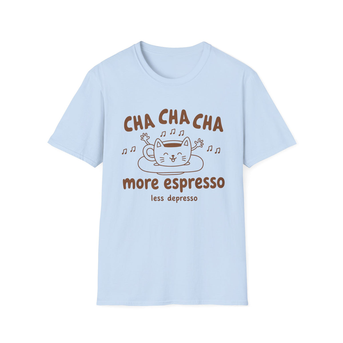 T-shirt Chat espresso