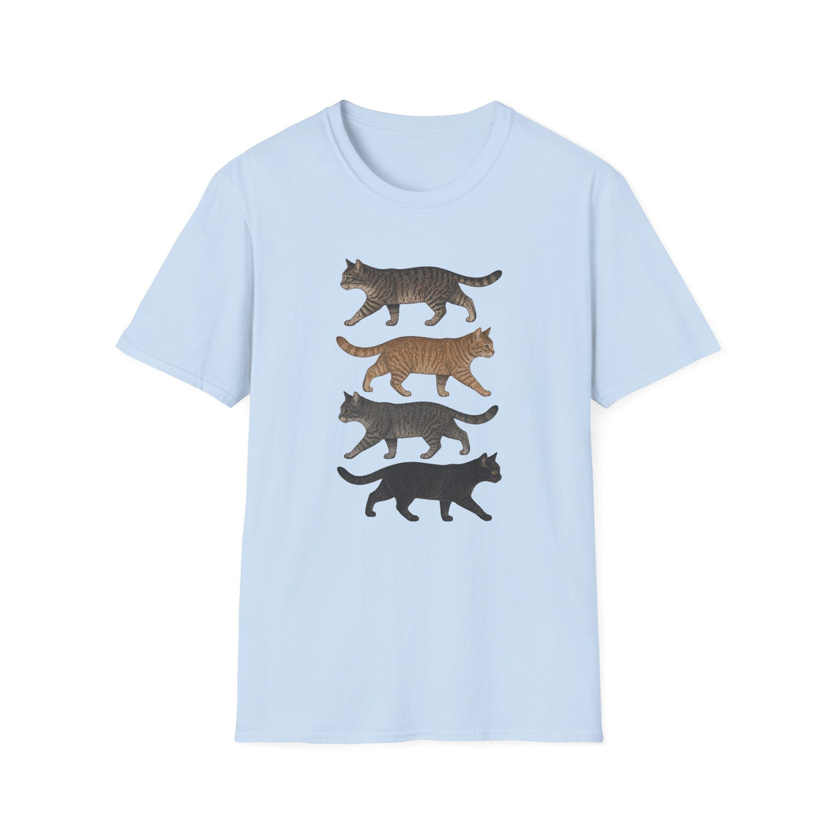 T-shirt Parade de chat vintage