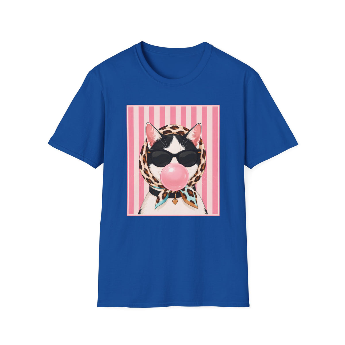 T-shirt Chat bubble gum léopard