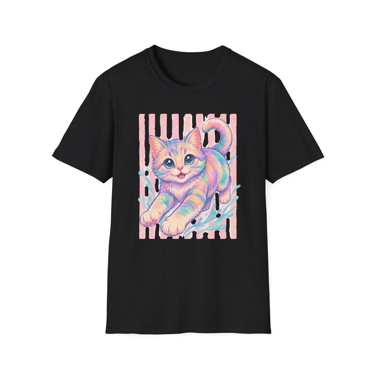 T-shirt Chaton pastel retro
