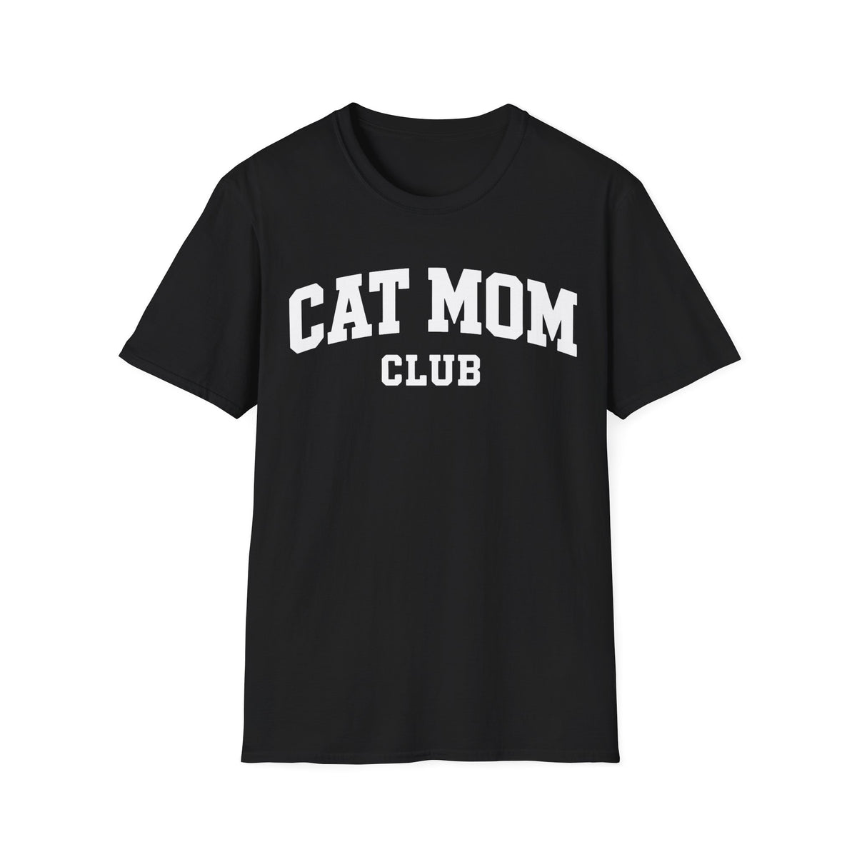 T-shirt Cat mom club varsity