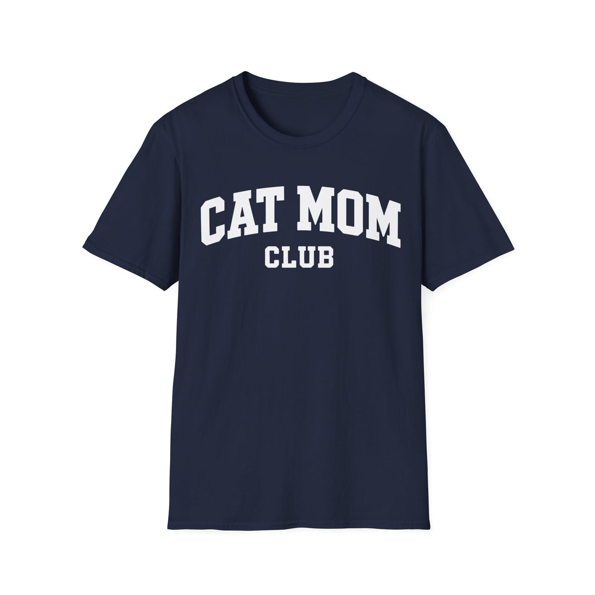 T-shirt Cat mom club varsity
