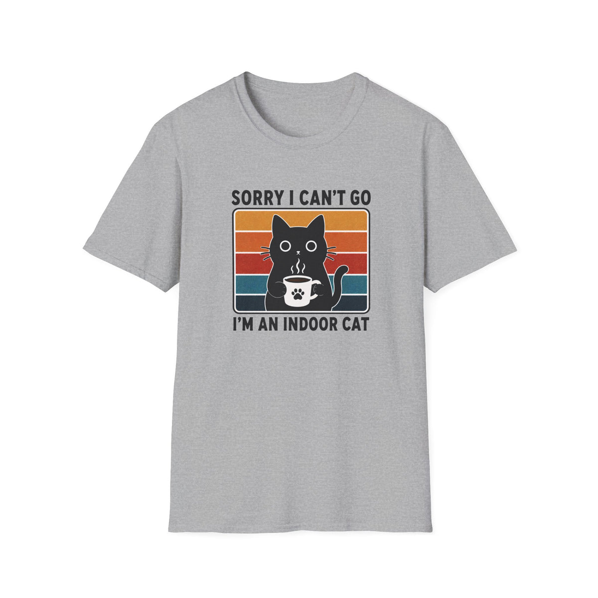 T-shirt Chat d’intérieur rétro 70s