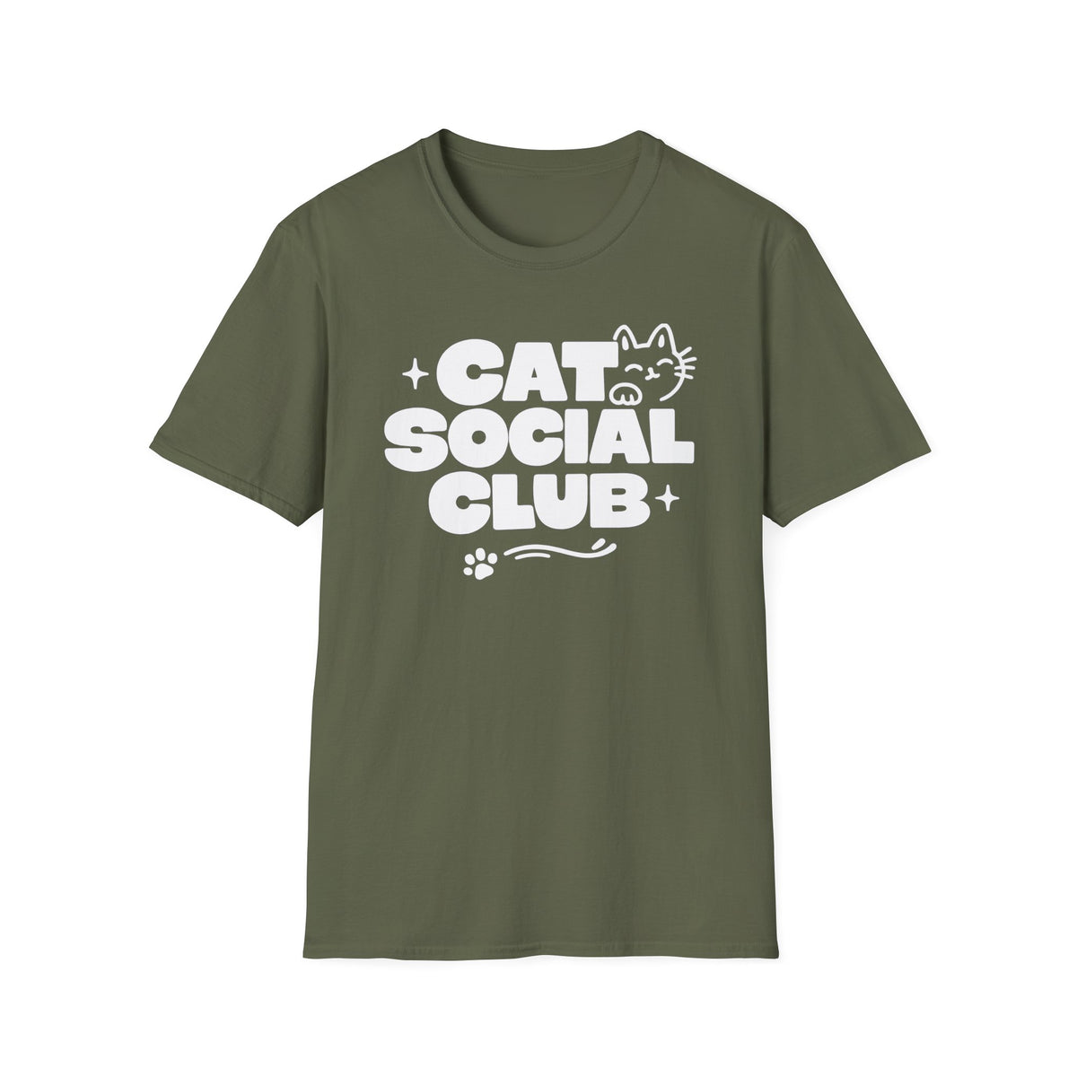 T-shirt Cat social Club graphique