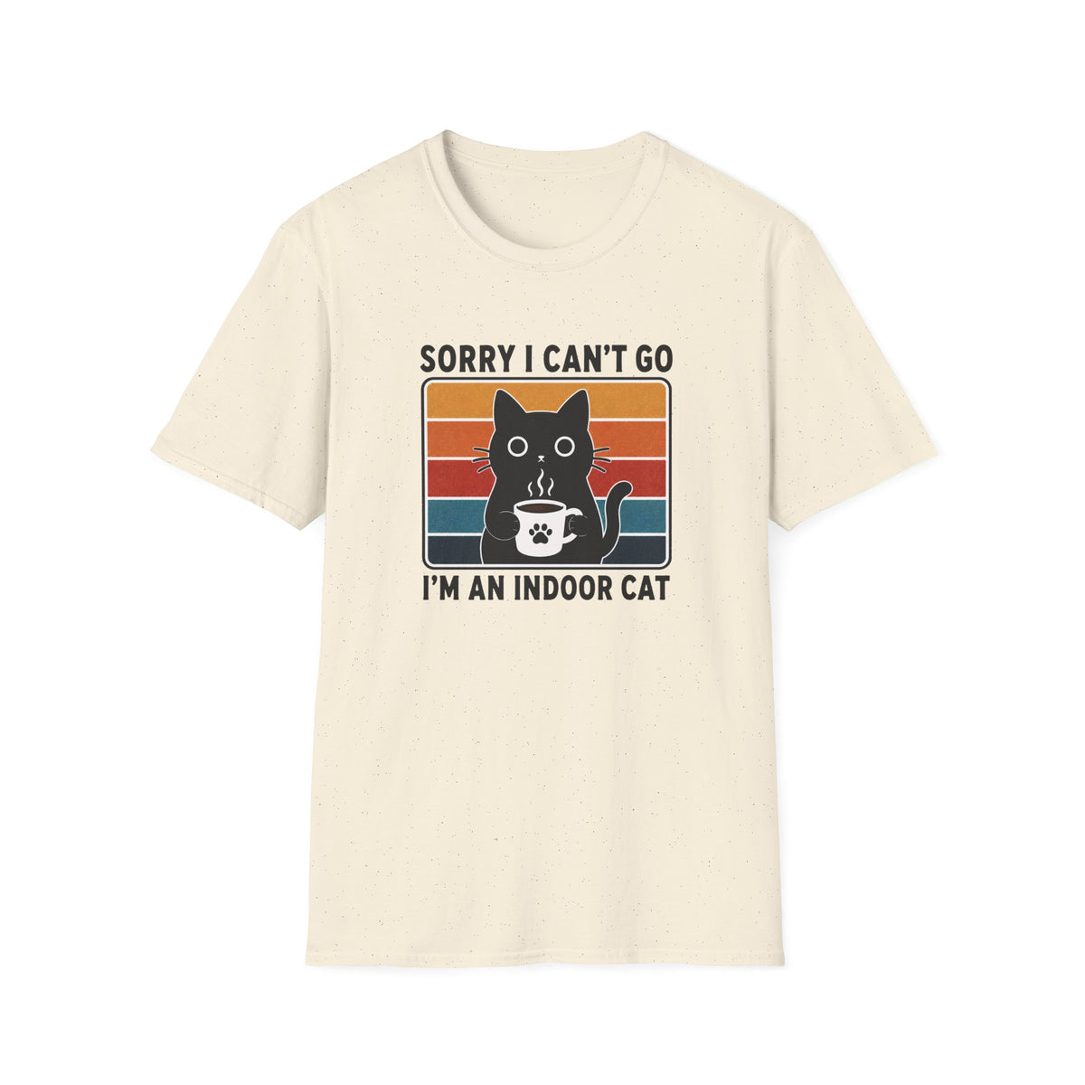 T-shirt Chat d’intérieur rétro 70s