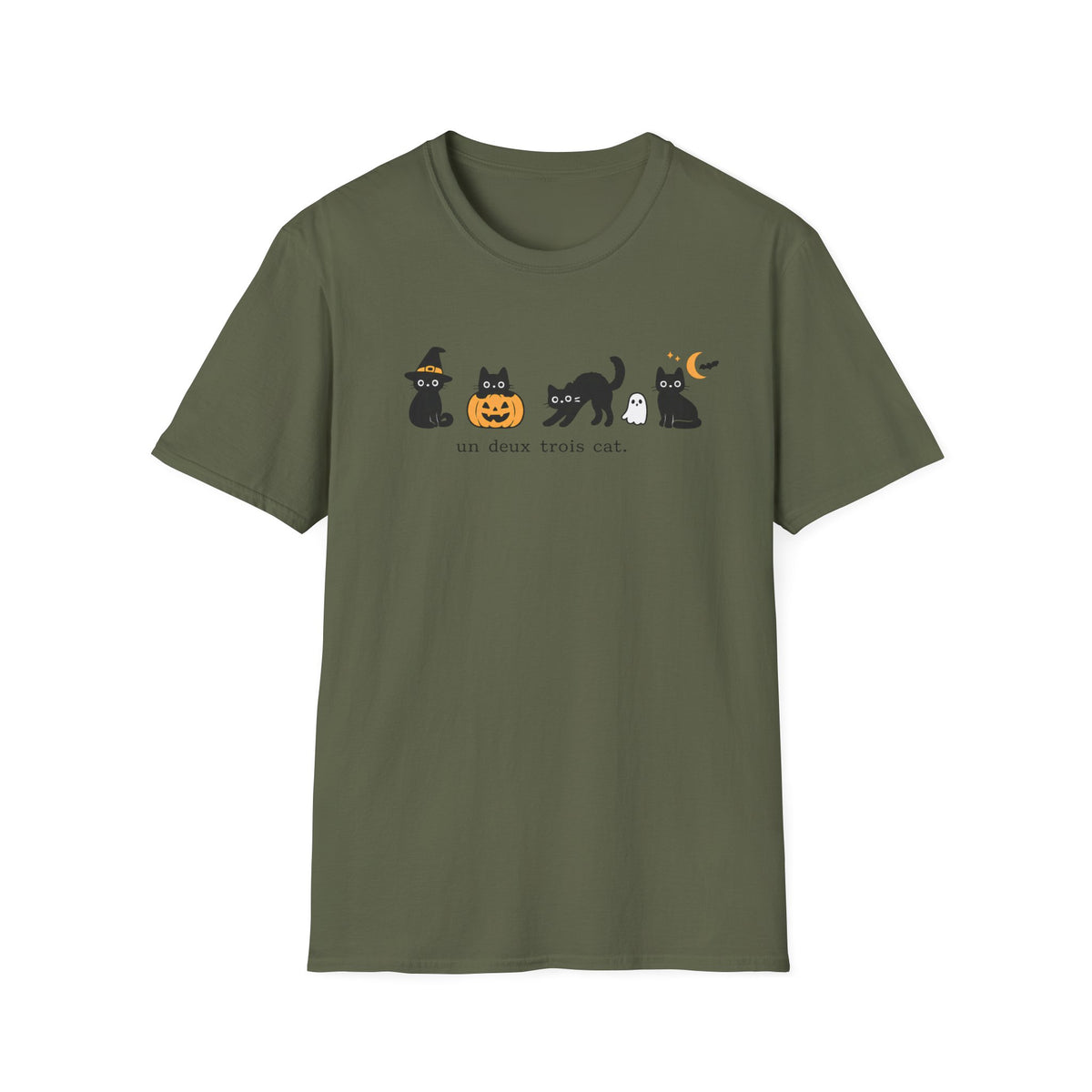 T-shirt Chats Halloween graphique