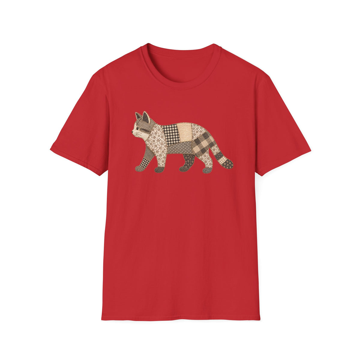 T-shirt Chat patchwork