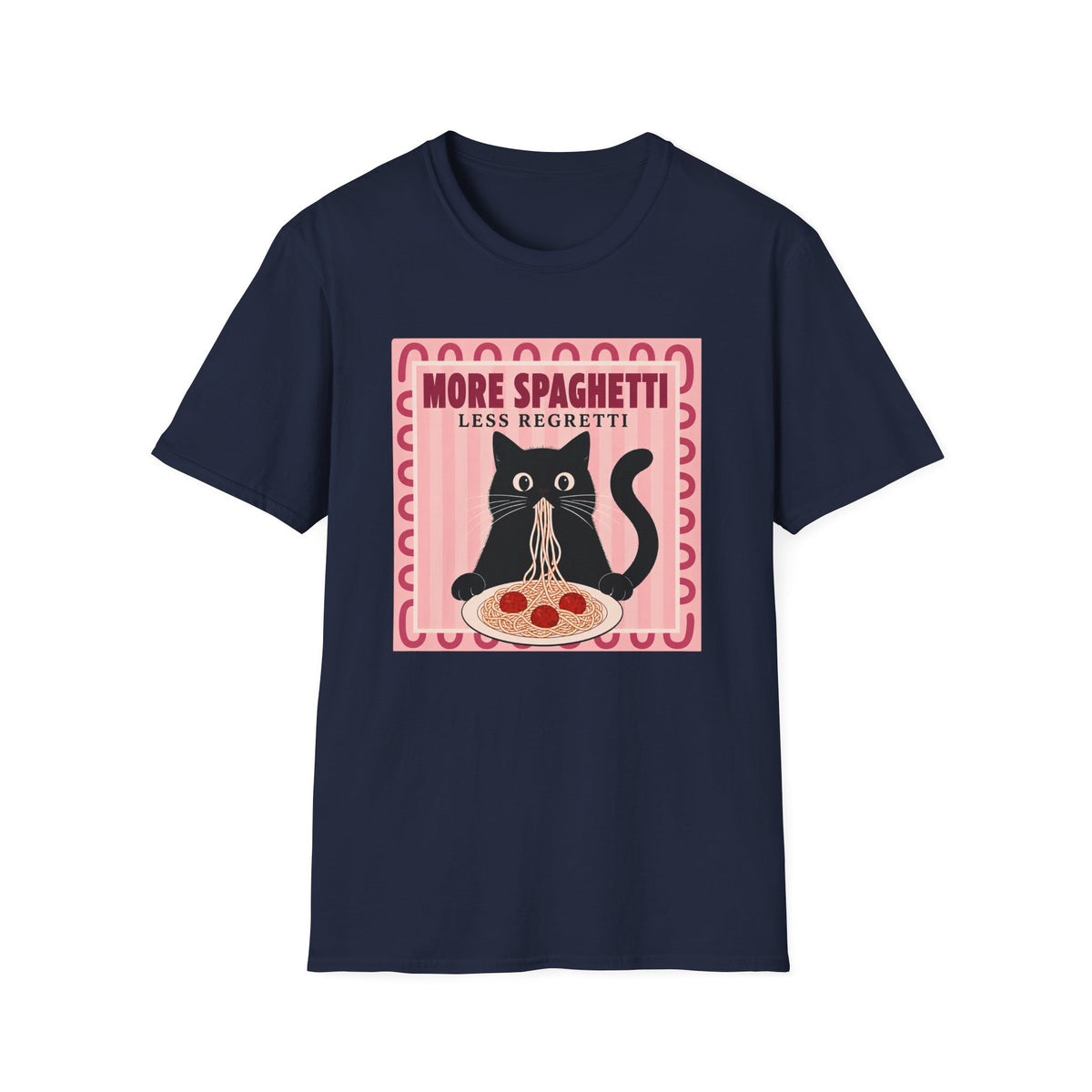 T-shirt Chat foodie italien